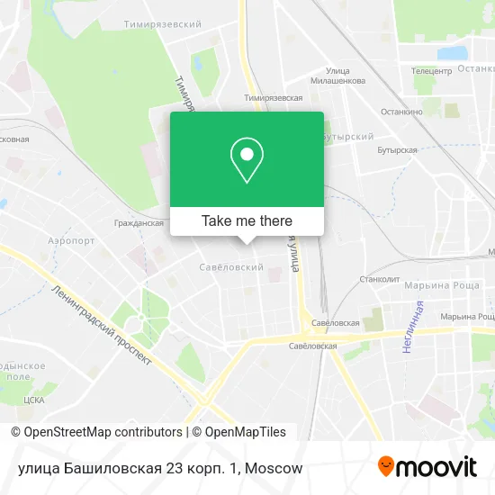улица Башиловская 23 корп. 1 map