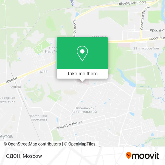 ОДОН map