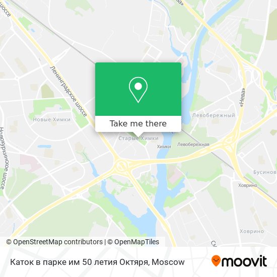 Каток в парке им 50 летия Октяря map