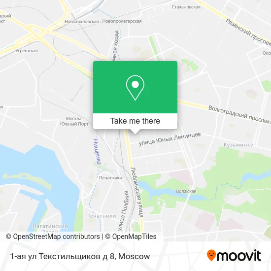 1-ая ул Текстильщиков д 8 map