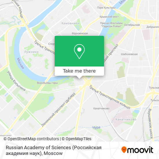 Russian Academy of Sciences (Российская академия наук) map