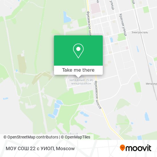 МОУ СОШ 22 с УИОП map