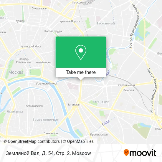Земляной Вал, Д. 54, Стр. 2 map