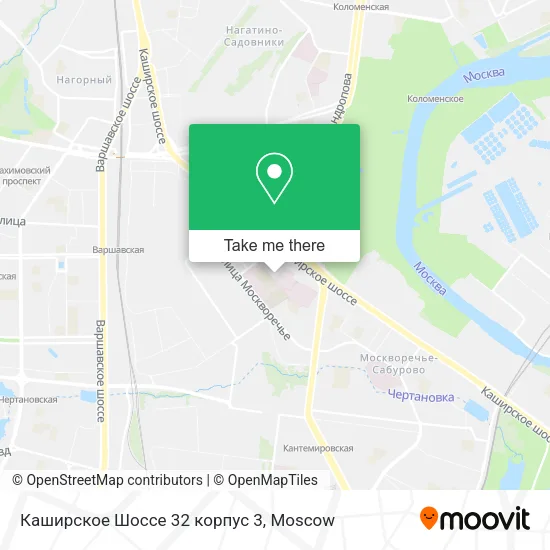 Каширское Шоссе 32 корпус 3 map