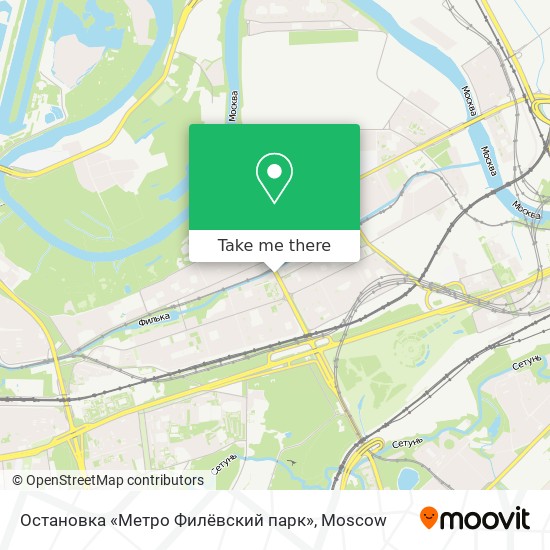 Остановка «Метро Филёвский парк» map