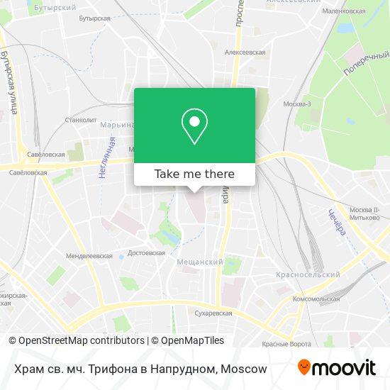 Храм св. мч. Трифона в Напрудном map