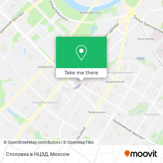 Столовка в НЦЗД map