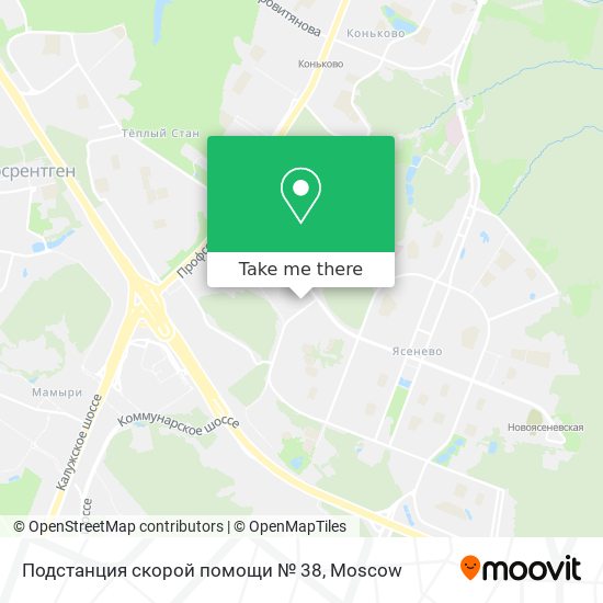 Подстанция скорой помощи № 38 map