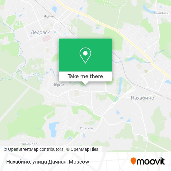 Нахабино, улица Дачная map