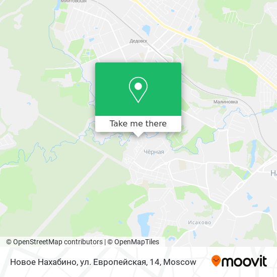 Новое Нахабино, ул. Европейская, 14 map