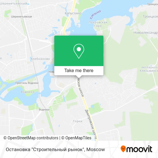 Остановка "Строительный рынок" map