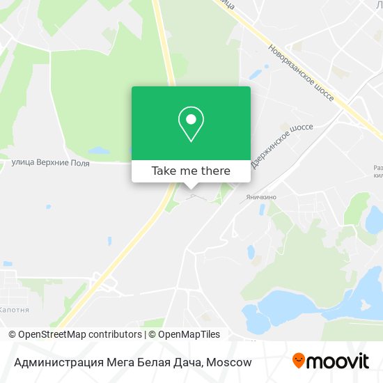 Администрация Мега Белая Дача map