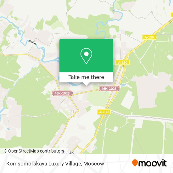 Komsomol'skaya Luxury Village map