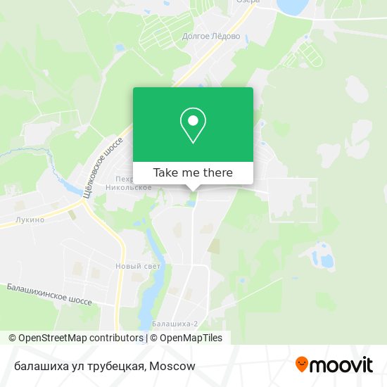 балашиха ул трубецкая map