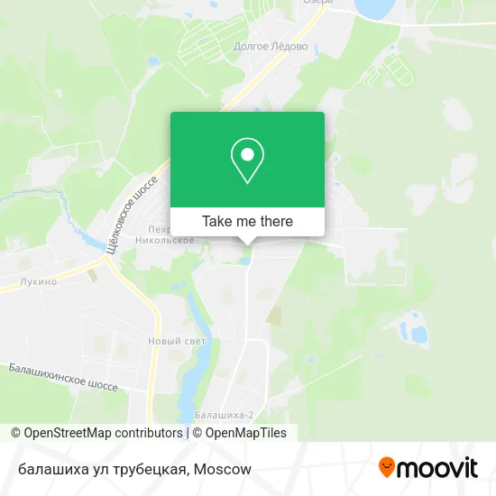 балашиха ул трубецкая map