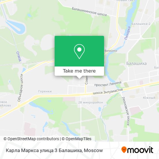 Карла Маркса улица 3 Балашиха map
