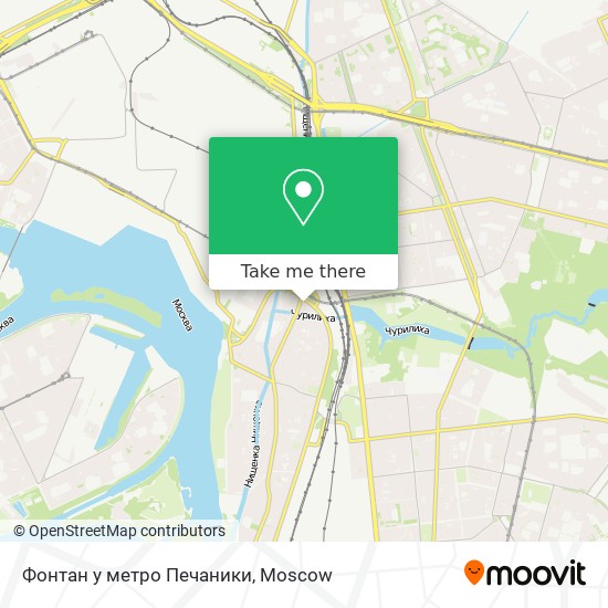Фонтан у метро Печаники map