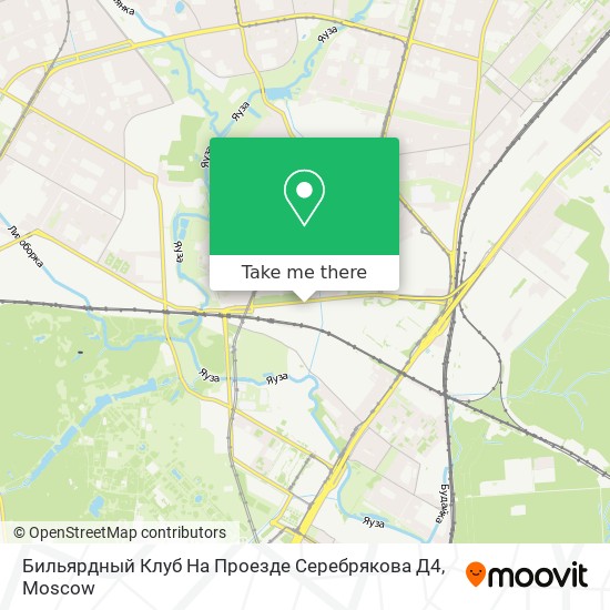 Бильярдный Клуб На Проезде Серебрякова Д4 map