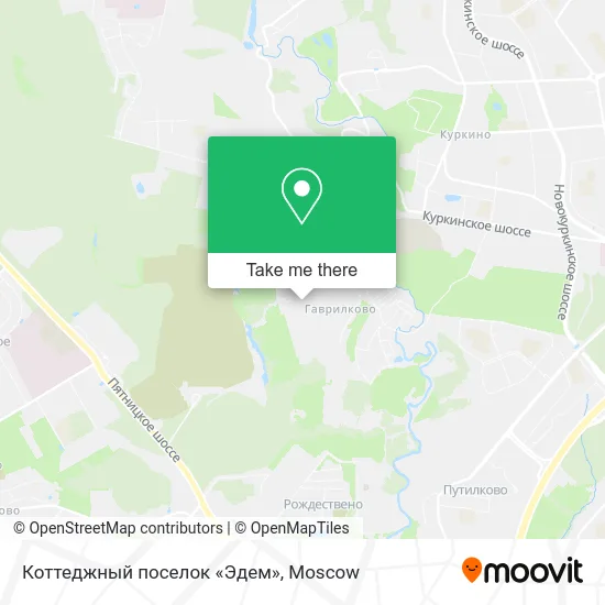 Коттеджный поселок «Эдем» map