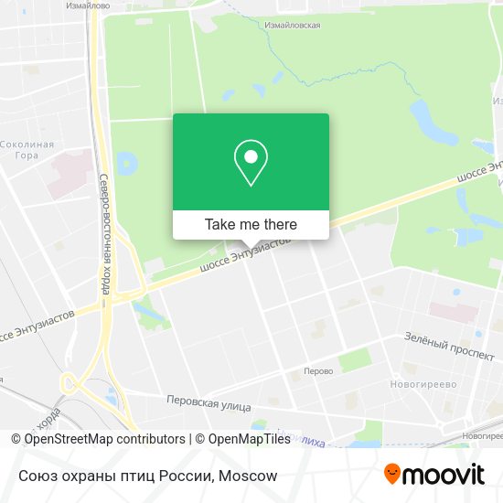 Союз охраны птиц России map
