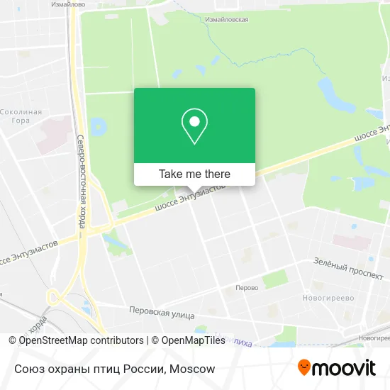 Союз охраны птиц России map