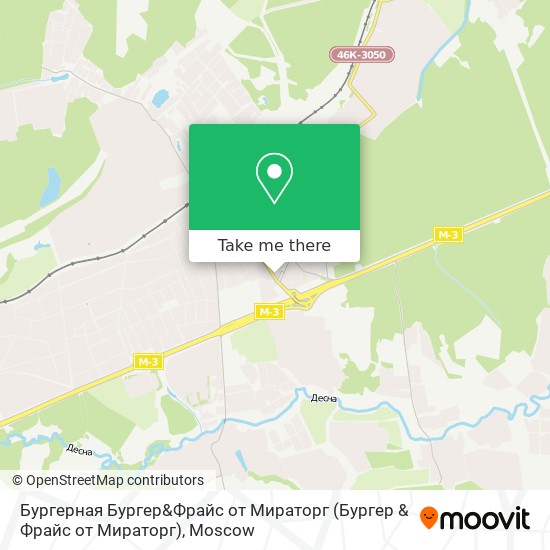 Бургерная Бургер&Фрайс от Мираторг map
