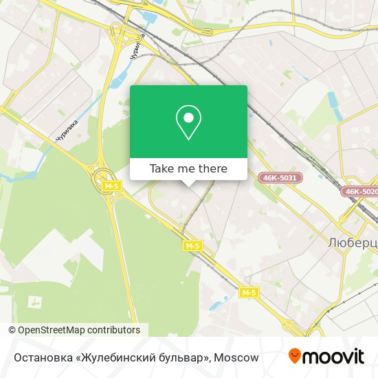 Остановка «Жулебинский бульвар» map