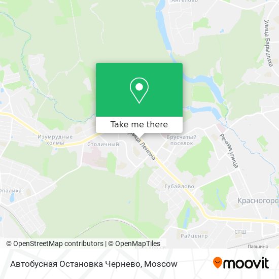 Автобусная Остановка Чернево map