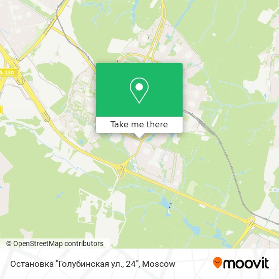 Остановка "Голубинская ул., 24" map