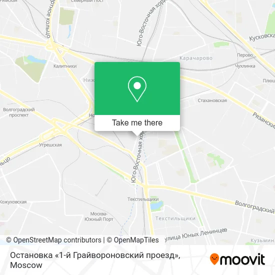 Остановка «1-й Грайвороновский проезд» map