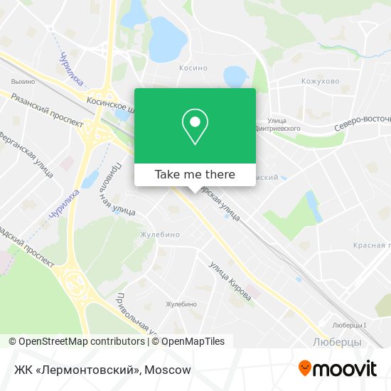 ЖК «Лермонтовский» map