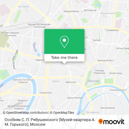 Особняк С. П. Рябушинского (Музей-квартира А. М. Горького) map