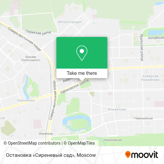 Остановка «Сиреневый сад» map