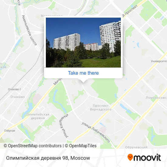 Олимпийская деревня 98 map