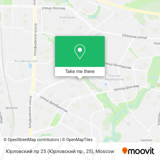 Юрловский пр 25 (Юрловский пр., 25) map