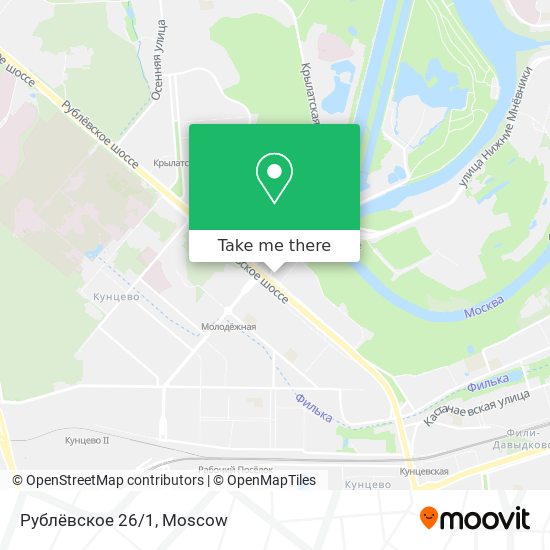 Рублёвское 26/1 map