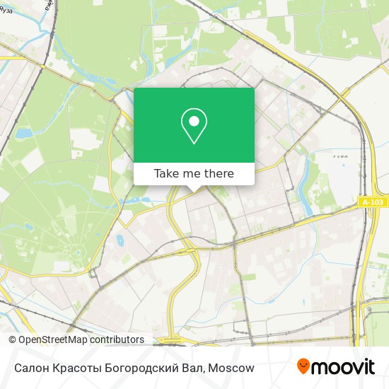 Салон Красоты Богородский Вал map