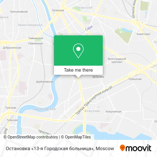 Остановка «13-я Городская больница» map