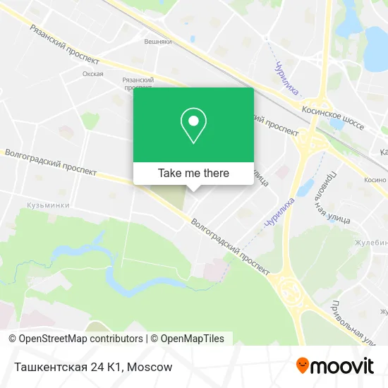 Ташкентская 24 К1 map