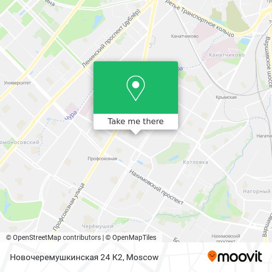 Новочеремушкинская 24 К2 map
