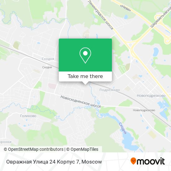 Овражная Улица 24 Корпус 7 map