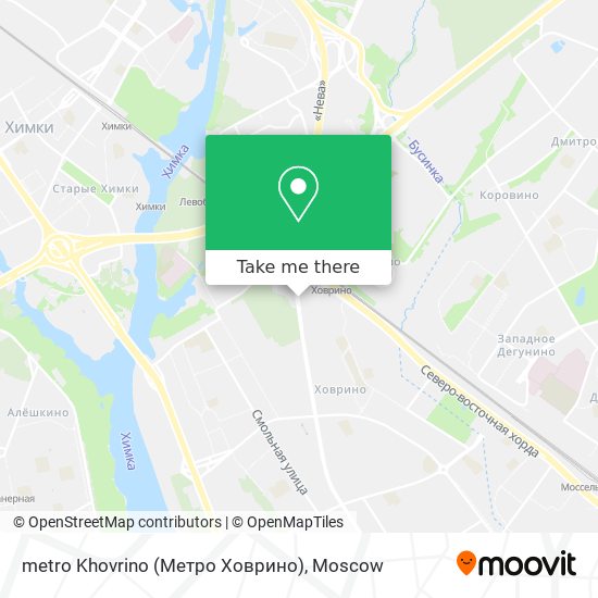 metro Khovrino (Метро Ховрино) map