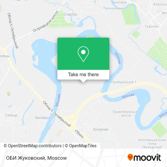 ОБИ Жуковский map