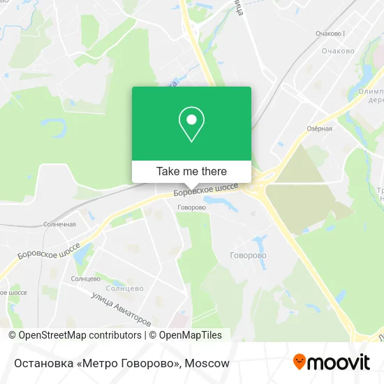 Остановка «Метро Говорово» map