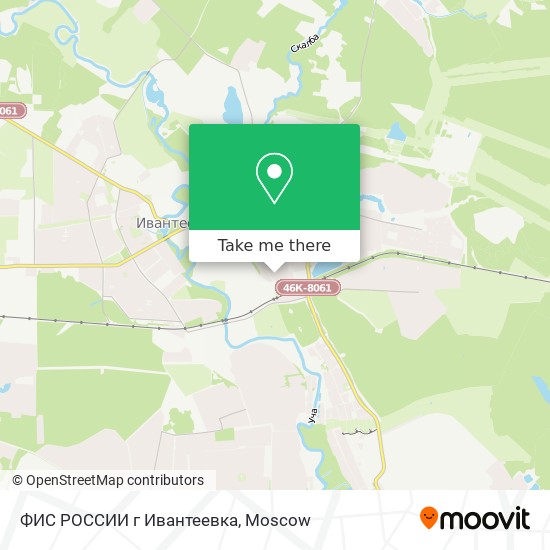 ФИС РОССИИ г Ивантеевка map