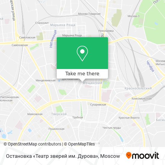 Остановка «Театр зверей им. Дурова» map