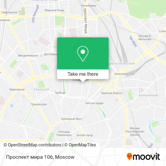 Проспект мира 106 map