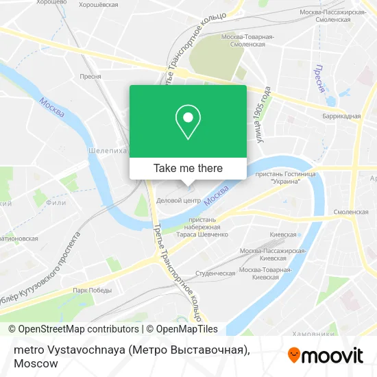 metro Vystavochnaya (Метро Выставочная) map