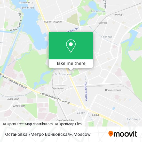 Остановка «Метро Войковская» map