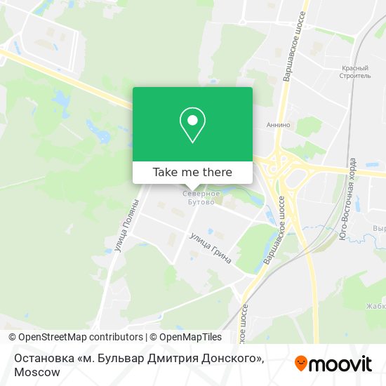 Остановка «м. Бульвар Дмитрия Донского» map
